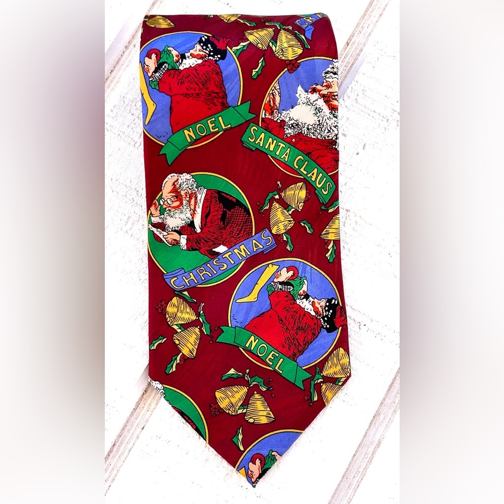 Keith Daniels Vintage Style‎ Santas Christmas Necktie